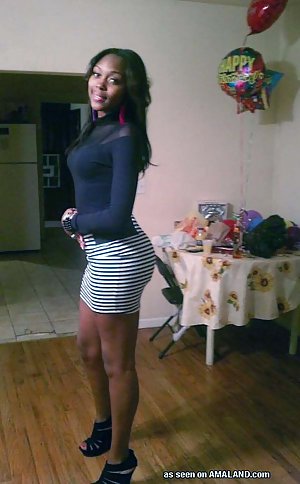 Black Girl in Skirt Porn